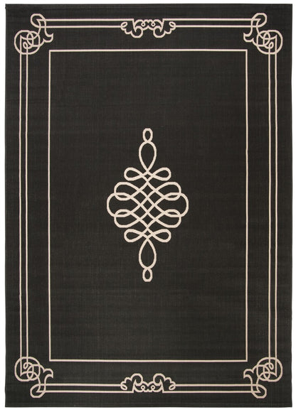 Safavieh - Courtyard 6788-26 Black Cream - 10" X 14" - CY6788-26-10 view 1
