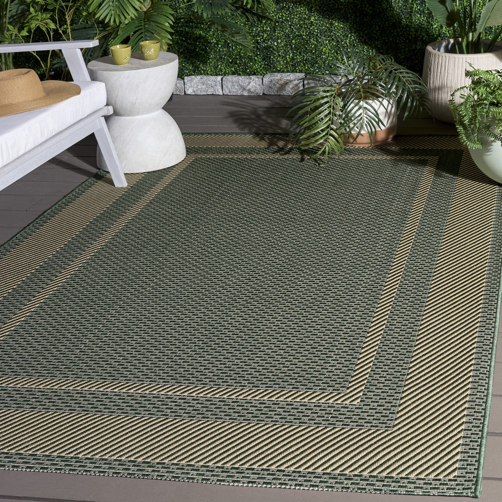 Safavieh - Courtyard 8477-32221 Green / Beige - 9" X 12" - CY8477-32221-9 view 2