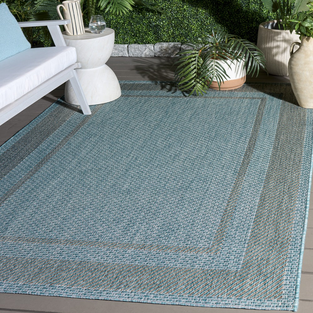 Safavieh - Courtyard 8477-39121 Aqua / Grey - 5.3" X 7.7" - CY8477-39121-5 view 2