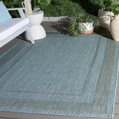 Safavieh - Courtyard 8477-39121 Aqua / Grey - 5.3" X 7.7" - CY8477-39121-5 view 2
