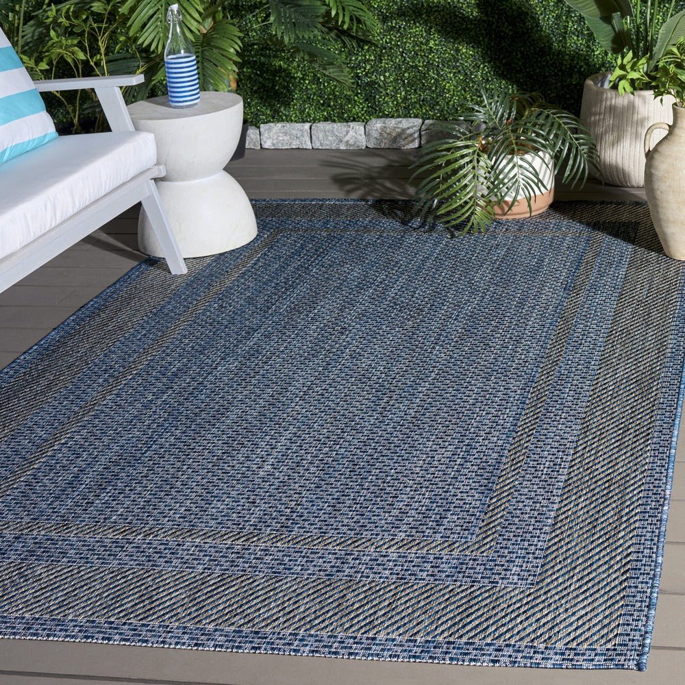 Safavieh - Courtyard 8477-40021 Navy / Grey - 9" X 12" - CY8477-40021-9 view 2