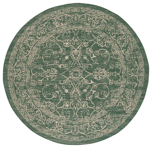 Safavieh - Courtyard Cy6680-32221 D. Green Beige - 4" X 4" - CY6680-32221-4R view 1