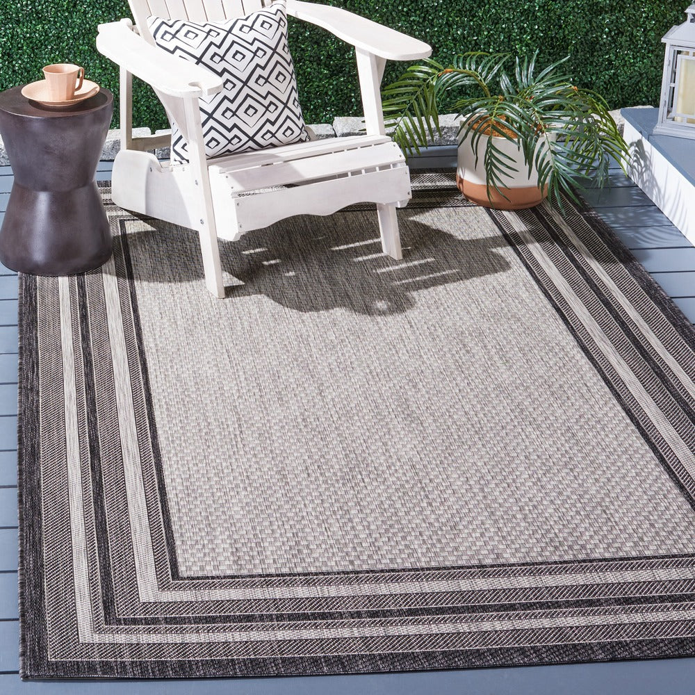 Safavieh - Courtyard Cy8475-37612 Light Grey / Black - 2.3" X 5" - CY8475-37612-25 view 2