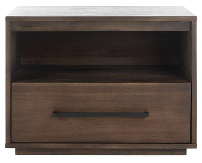 Safavieh - Couture - Poesy 1 Drawer Nightstand - Dark Chocolate - SFV7200A view 1