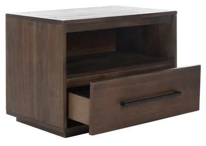 Safavieh - Couture - Poesy 1 Drawer Nightstand - Dark Chocolate - SFV7200A view 2