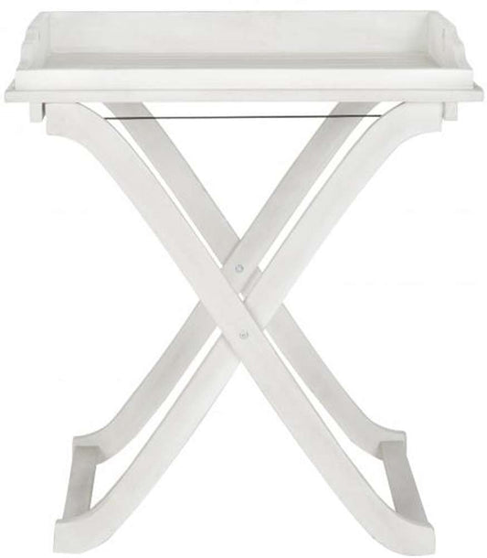Safavieh - Covina Tray Table - Antique White - PAT6716C veiw 1