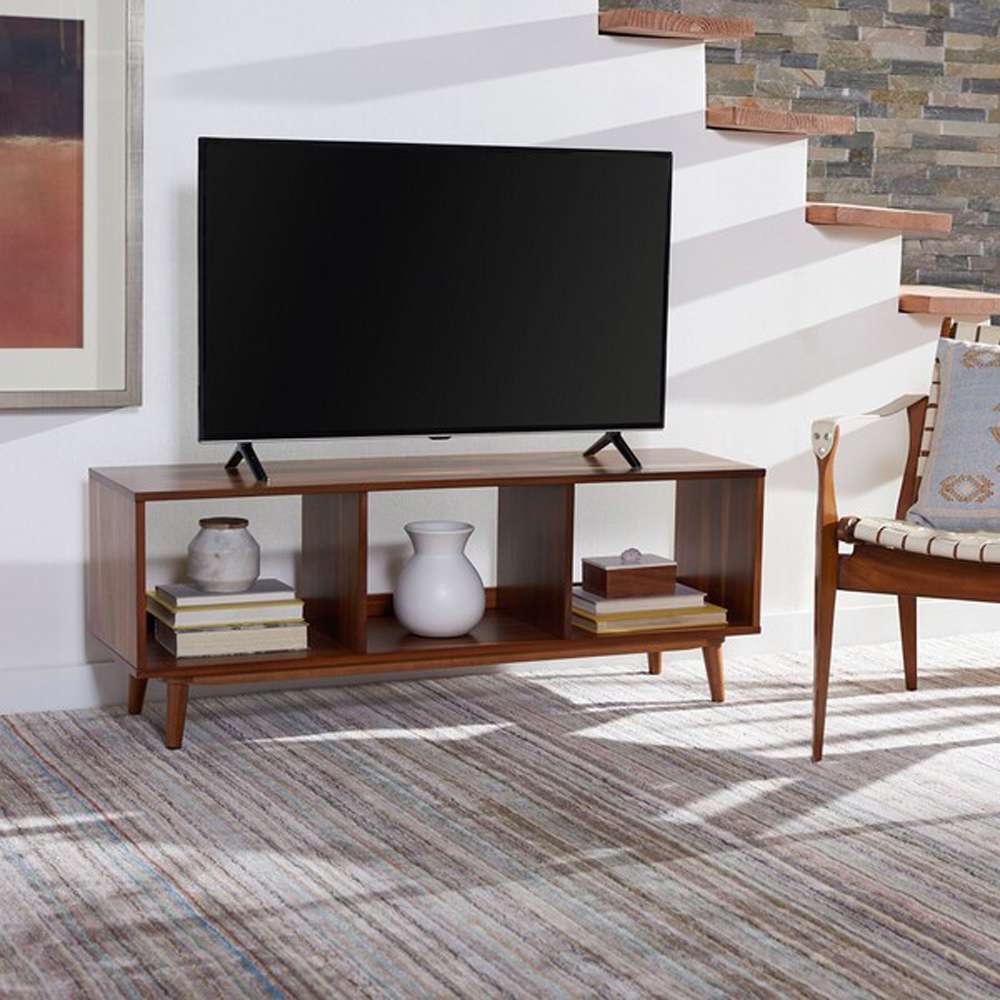 Safavieh - Cricket Open Shelf Media Stand - Natural Acacia - MED5002A veiw 2