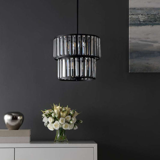 Safavieh - Crissa 6Lt 14.5in Chandelier - Black - Clear - CHA4025A veiw 1