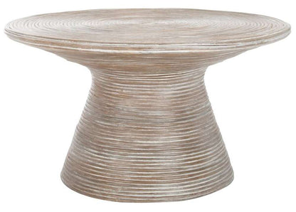 Safavieh - Cristina Rattan Coffee Table - Grey White Wash - COF6503A veiw 1