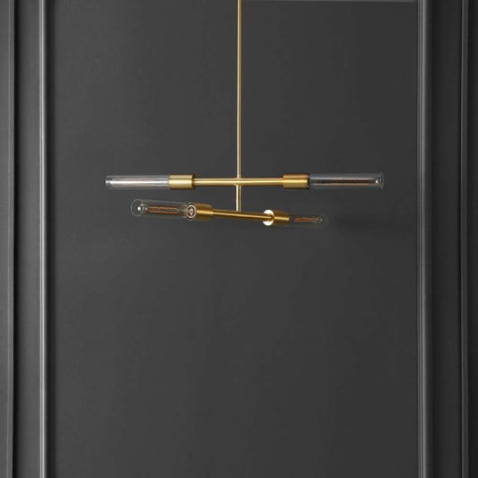 Safavieh - Cronos 4 Lt 32in Pendant - Brass - Clear - PND4180A veiw 1