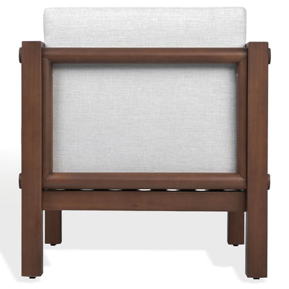 Safavieh - Cruise Eucalyptus Wood Patio Chair / Walnut / White - CPT1076A view 3