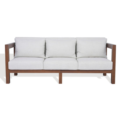 Safavieh - Cruise Eucalyptus Wood Patio Sofa / Walnut / White - CPT1077A view 1
