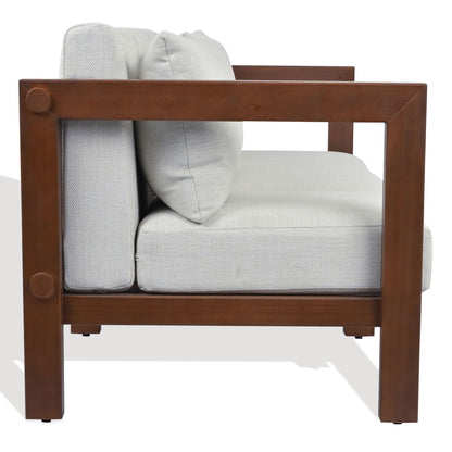 Safavieh - Cruise Eucalyptus Wood Patio Sofa / Walnut / White - CPT1077A view 2