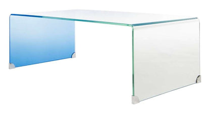 Safavieh - Crysta Ombre Glass Coffee Table - Clear - Blue - COF7300A veiw 3