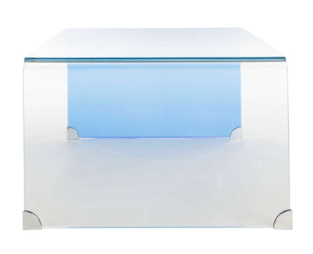 Safavieh - Crysta Ombre Glass Coffee Table - Clear - Blue - COF7300A veiw 4