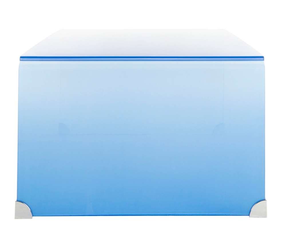 Safavieh - Crysta Ombre Glass Coffee Table - Clear - Blue - COF7300A veiw 5