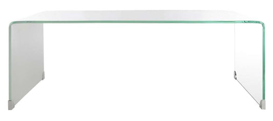 Safavieh - Crysta Ombre Glass Coffee Table - Clear - White - COF7300B veiw 1