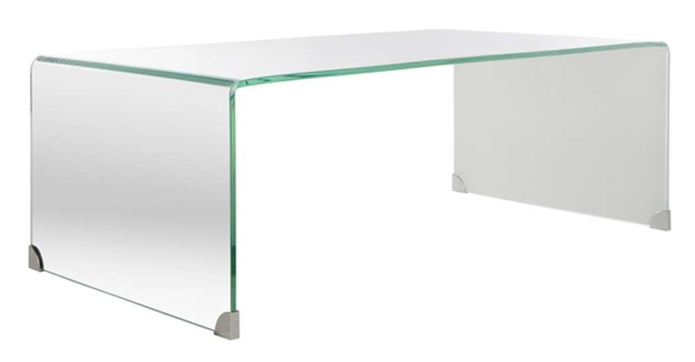 Safavieh - Crysta Ombre Glass Coffee Table - Clear - White - COF7300B veiw 3