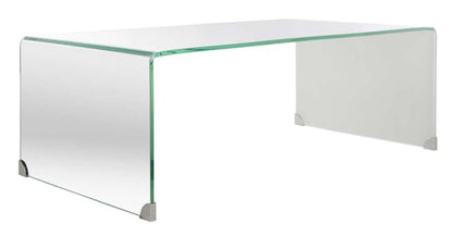 Safavieh - Crysta Ombre Glass Coffee Table - Clear - White - COF7300B veiw 3