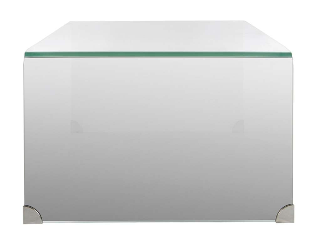 Safavieh - Crysta Ombre Glass Coffee Table - Clear - White - COF7300B veiw 4