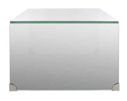 Safavieh - Crysta Ombre Glass Coffee Table - Clear - White - COF7300B veiw 4