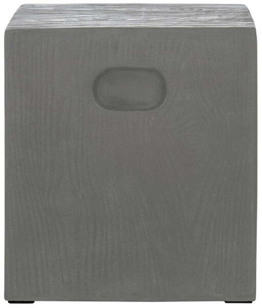 Safavieh - Cube In/Outdoor Accent Stool - Dark Grey - VNN1003A veiw 1