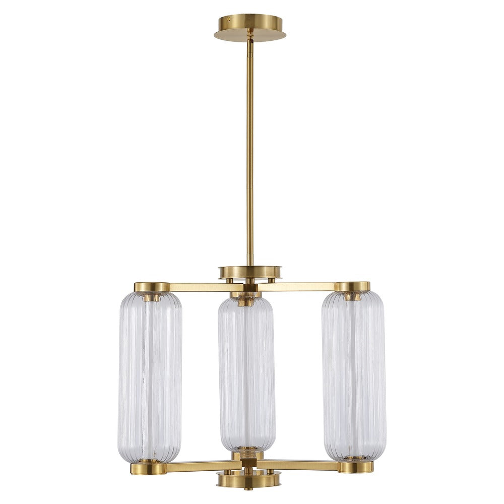 Safavieh - Cyndy Squareglass And Metal Chandelier / Gold / Clear - CTL1118A view 1
