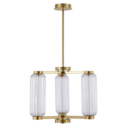 Safavieh - Cyndy Squareglass And Metal Chandelier / Gold / Clear - CTL1118A view 1