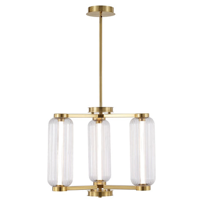 Safavieh - Cyndy Squareglass And Metal Chandelier / Gold / Clear - CTL1118A view 2