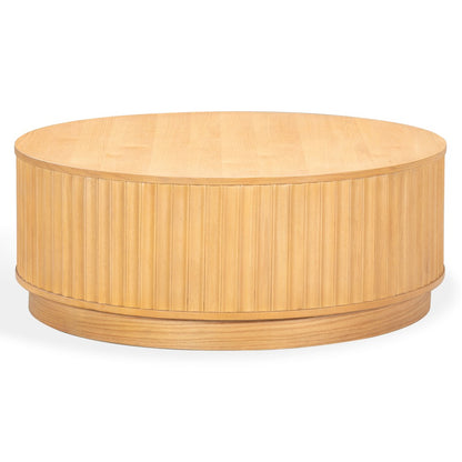 Safavieh - Cynthia Round Fluted Coffee Table / Brown Oak - SFV2244A view 4