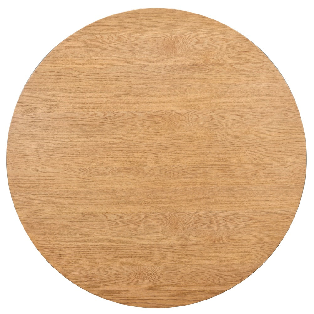Safavieh - Cynthia Round Fluted Coffee Table / Brown Oak - SFV2244A view 5