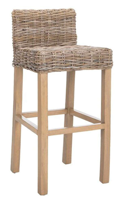 Safavieh - Cypress Barstool - Natural Unfinished - Taupe - FOX6502B veiw 4