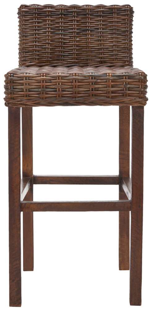Safavieh - Cypress Barstool - Pecan Brown - Black - FOX6502A veiw 1