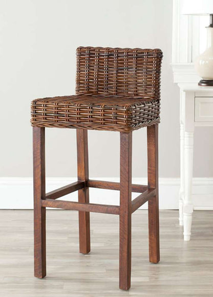 Safavieh - Cypress Barstool - Pecan Brown - Black - FOX6502A veiw 2