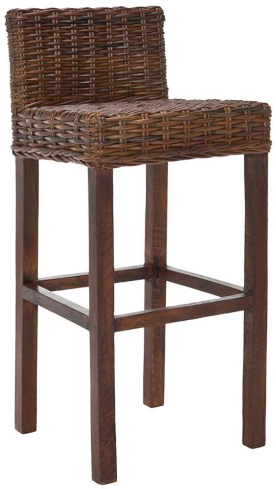 Safavieh - Cypress Barstool - Pecan Brown - Black - FOX6502A veiw 3