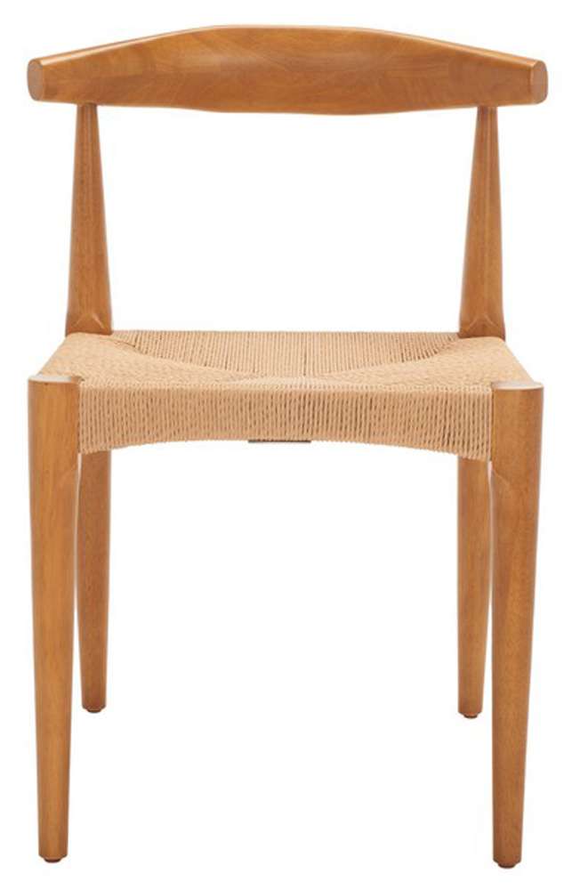Safavieh - Dagney Woven Dining Chair - Walnut - Natural - DCH1008A veiw 1