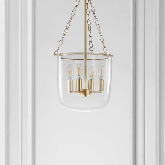 Safavieh - Dahye 4 Lt 13 Inch Pendant - Clear - Brass - PND4159A veiw 1