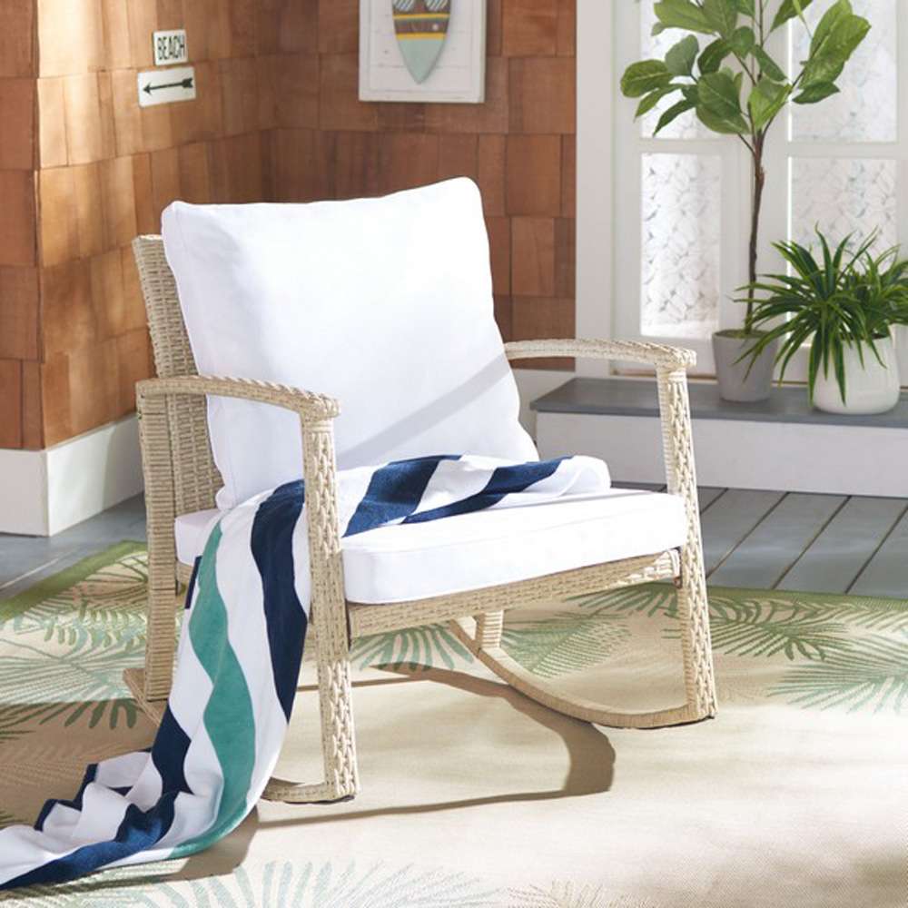 Safavieh - Daire Rocking Chair - Beige - White - PAT7721B veiw 2