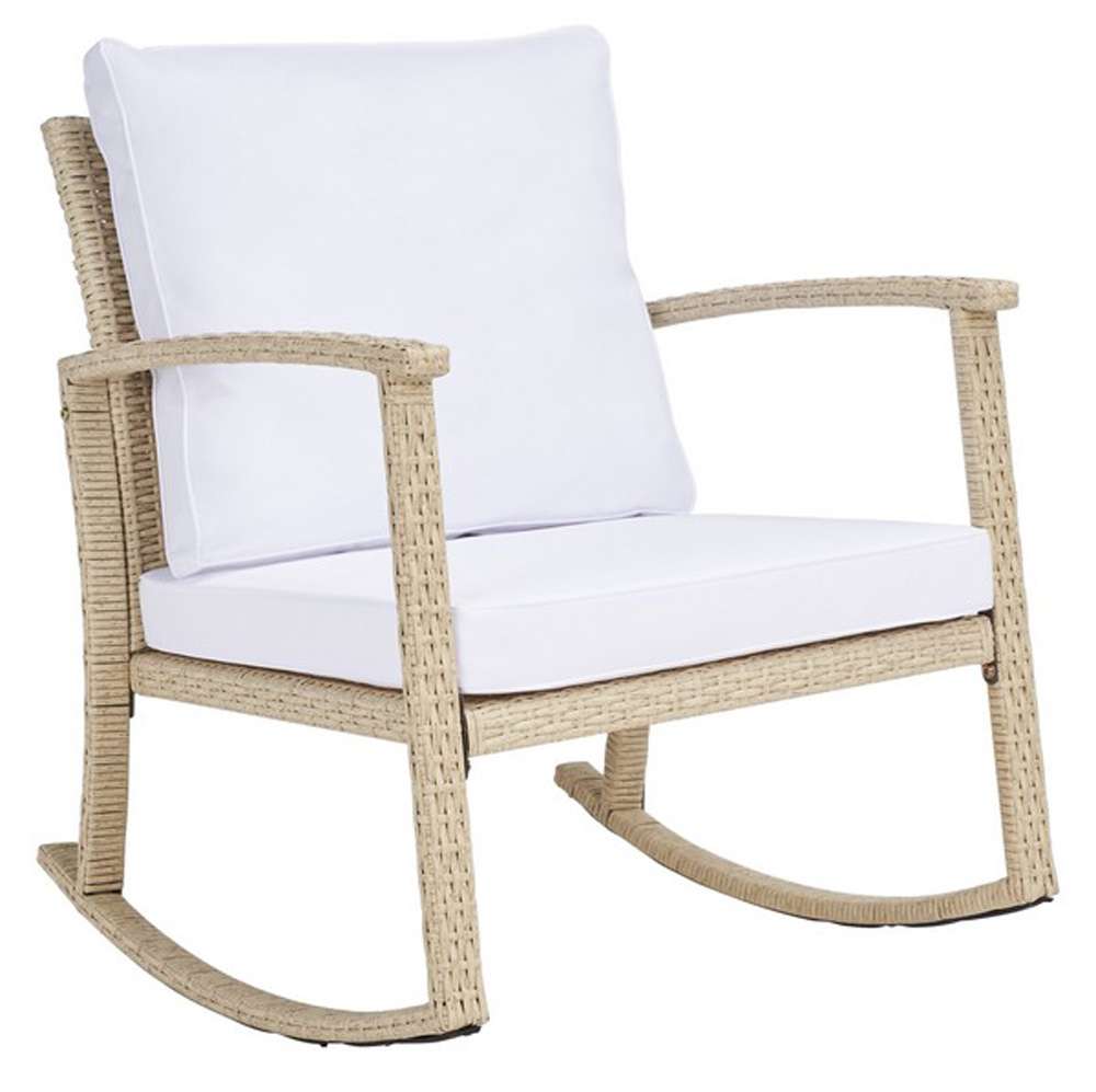 Safavieh - Daire Rocking Chair - Beige - White - PAT7721B veiw 3