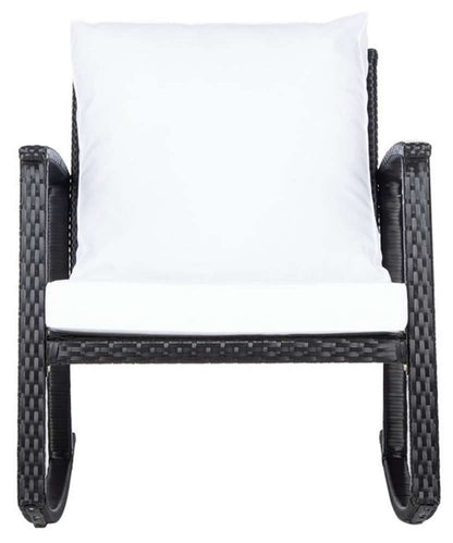 Safavieh - Daire Rocking Chair - Black - White - PAT7721A veiw 1