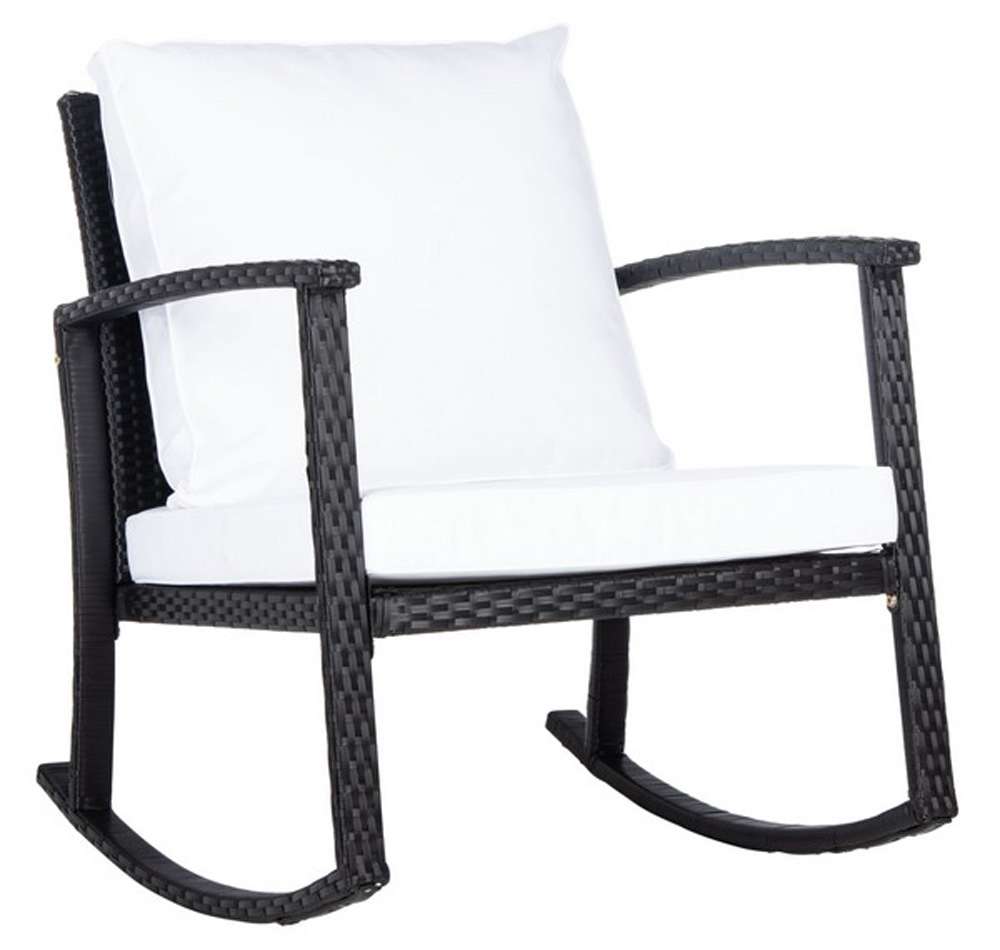 Safavieh - Daire Rocking Chair - Black - White - PAT7721A veiw 4