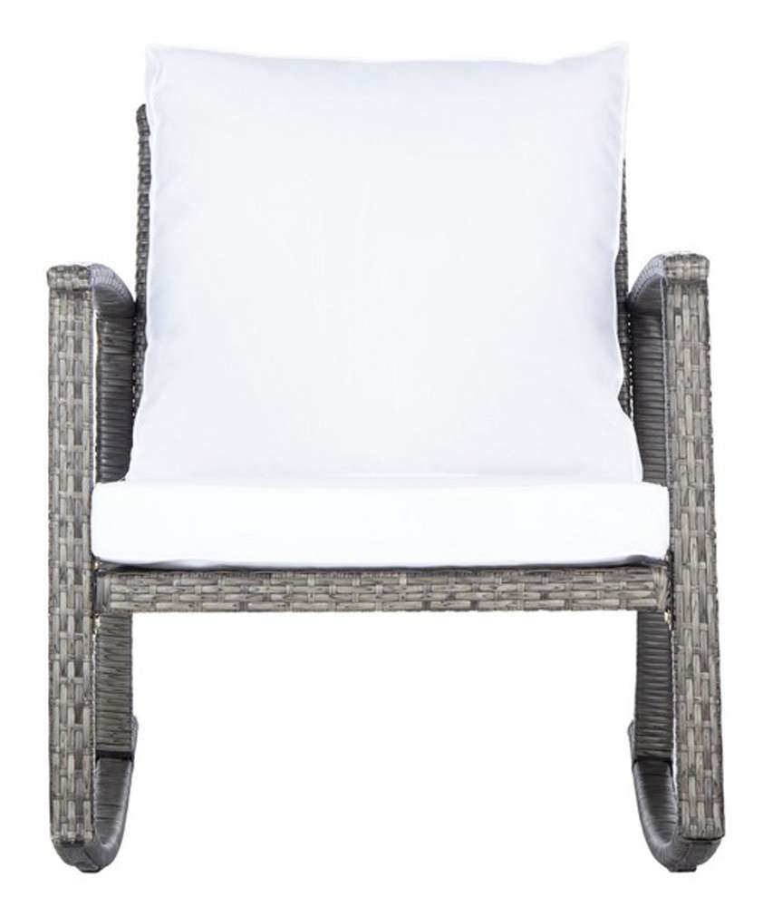 Safavieh - Daire Rocking Chair - Grey Brown - White - PAT7721C veiw 1