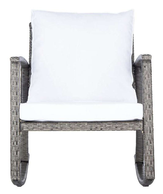 Safavieh - Daire Rocking Chair - Grey Brown - White - PAT7721C veiw 1