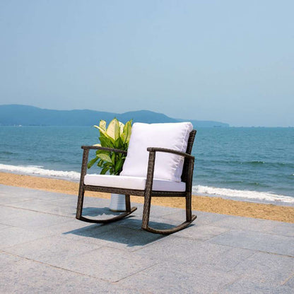Safavieh - Daire Rocking Chair - Grey Brown - White - PAT7721C veiw 2