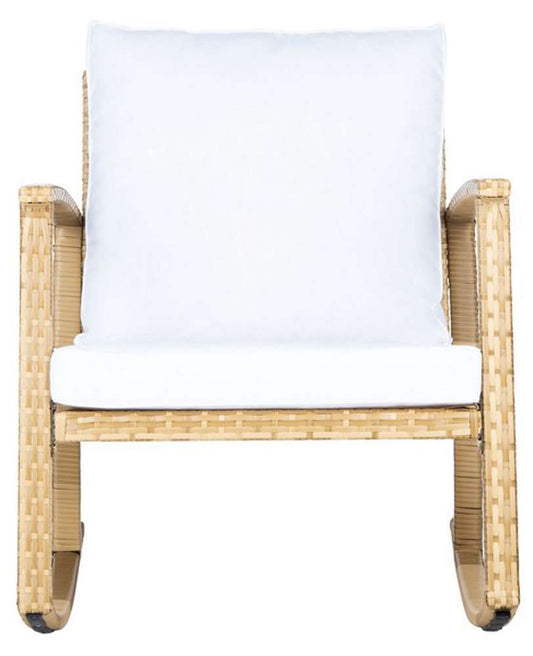 Safavieh - Daire Rocking Chair - Natural - White - PAT7721D veiw 1