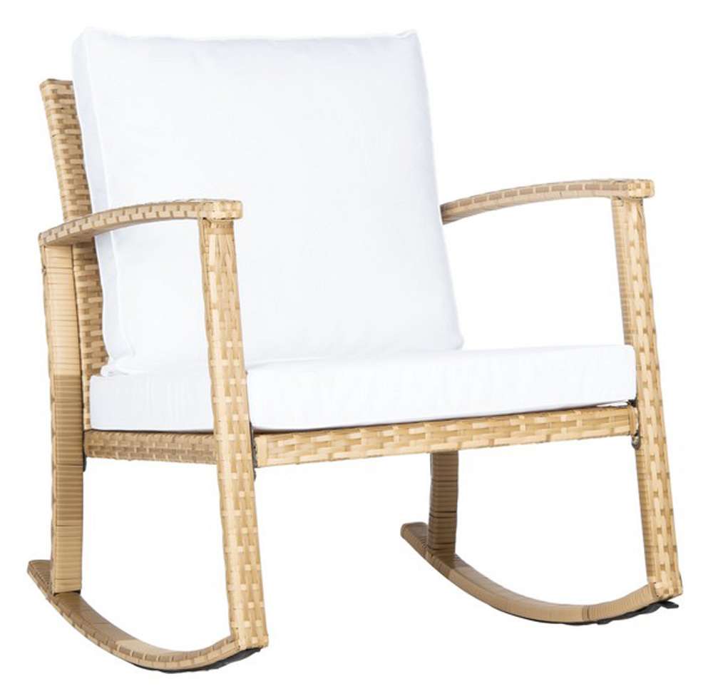 Safavieh - Daire Rocking Chair - Natural - White - PAT7721D veiw 4