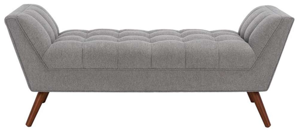 Safavieh - Couture - Damian Tufted Bench - Light Grey - SFV4755A veiw 1