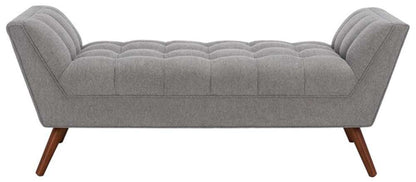 Safavieh - Couture - Damian Tufted Bench - Light Grey - SFV4755A veiw 1