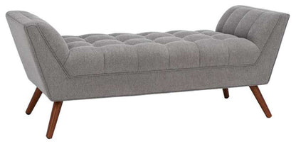 Safavieh - Couture - Damian Tufted Bench - Light Grey - SFV4755A veiw 3