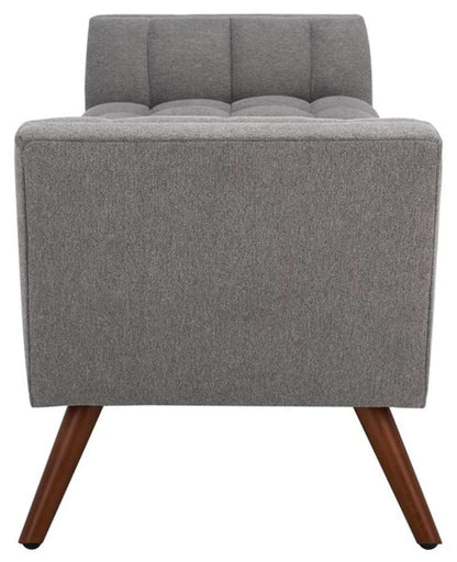 Safavieh - Couture - Damian Tufted Bench - Light Grey - SFV4755A veiw 4